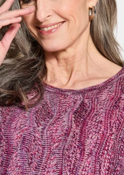 Strickpullover mit Wellenmuster