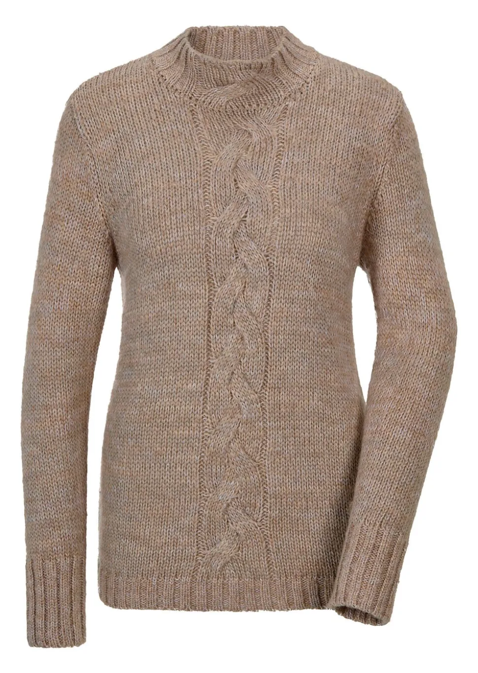 Strickpullover mit Zopfstrick
