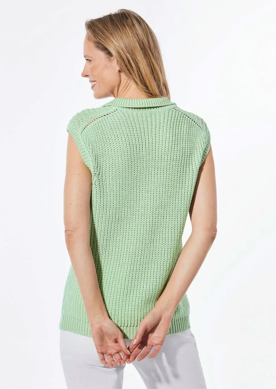 Stricktop mit V-Ausschnitt
