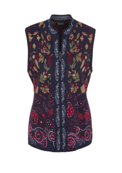 Strickweste mit aufwändigem Jacquardmuster