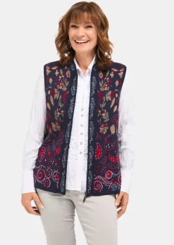 Strickweste mit aufwändigem Jacquardmuster