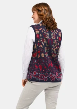 Strickweste mit aufwändigem Jacquardmuster