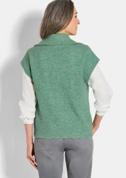 Strickweste mit Reißverschluss