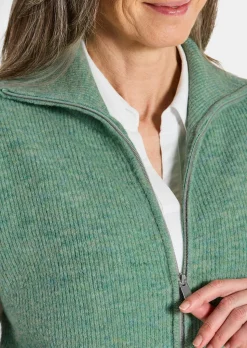 Strickweste mit Reißverschluss