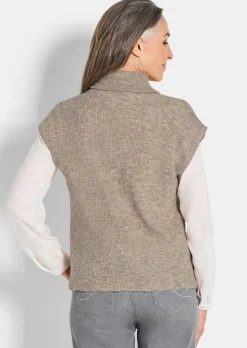 Strickweste mit Reißverschluss