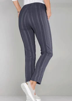 Struktur-Hose LOUISA in Streifen-Optik