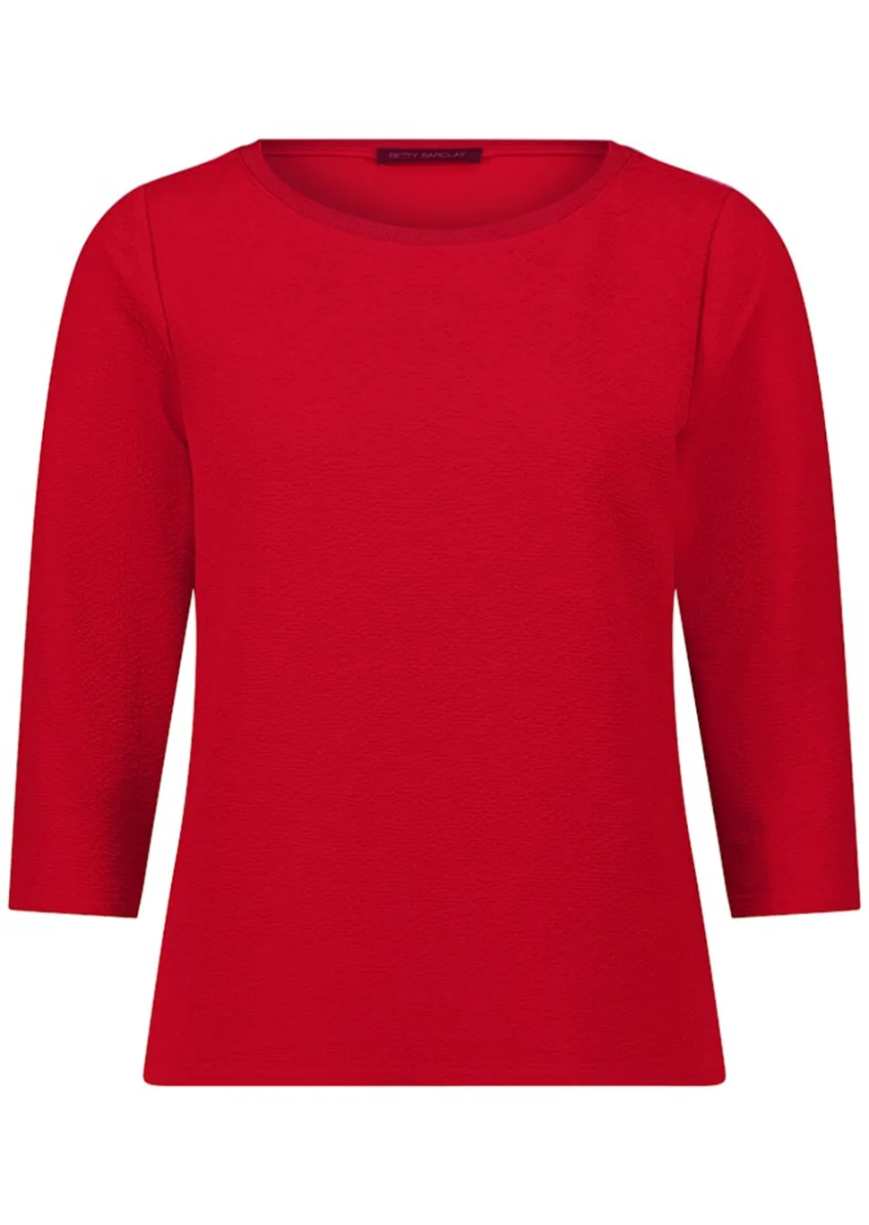 Strukturiertes Shirt mit Glanzblende