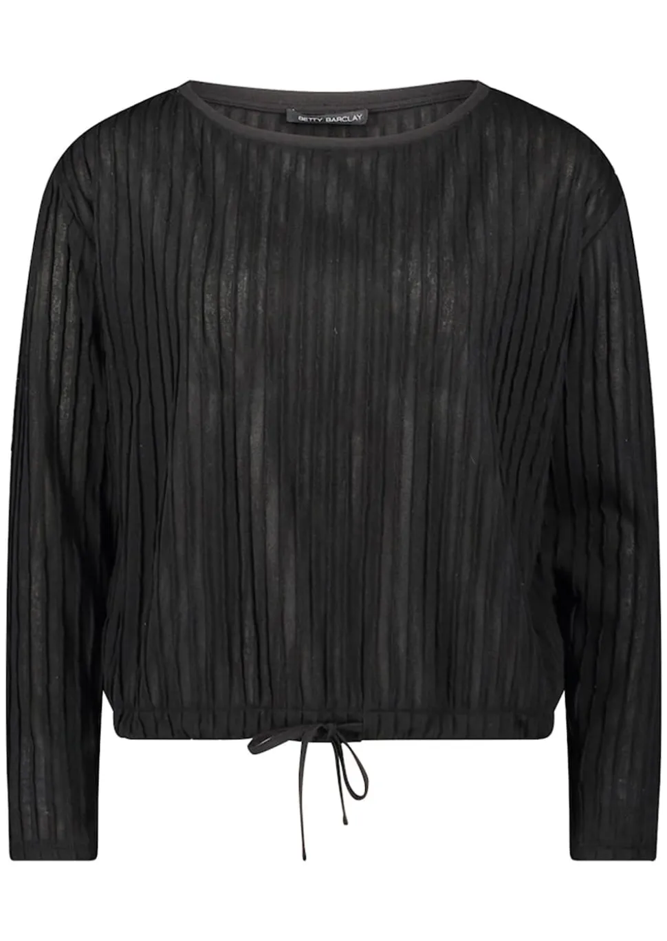 Strukturiertes Shirt mit Längsstreifen