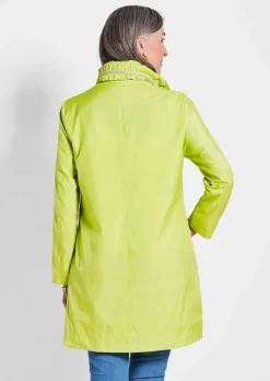 Super leichte Longjacke mit versteckter Kapuze