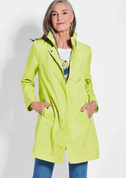 Super leichte Longjacke mit versteckter Kapuze