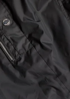Super leichte Longjacke mit versteckter Kapuze