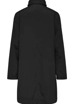 Super leichte Longjacke mit versteckter Kapuze