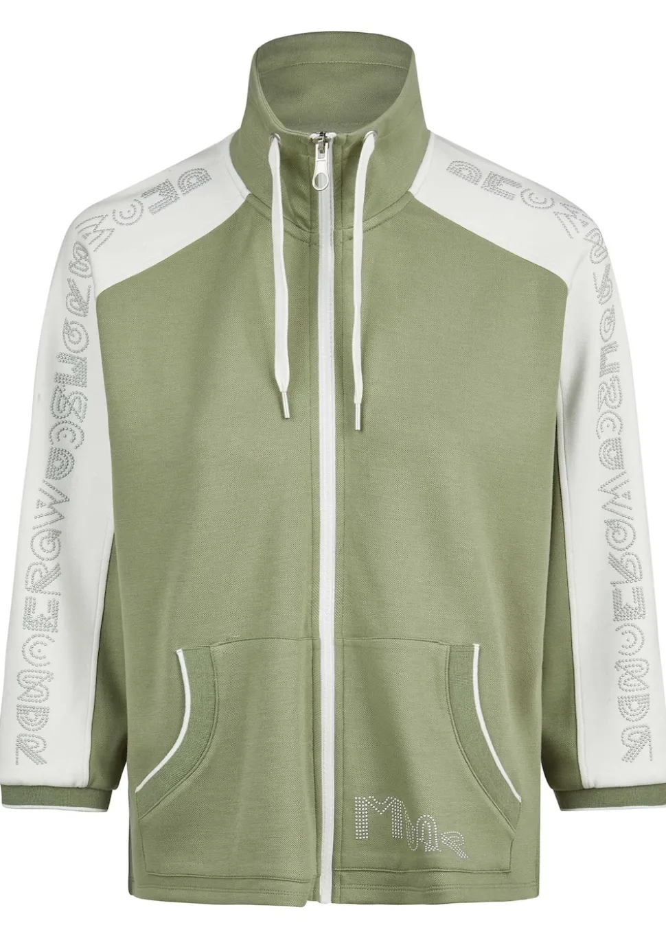 Sweatjacke mit Schriftzug an den Ärmeln