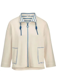Sweatjacke mit Stehkragen