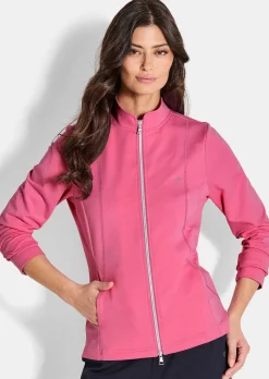 Sweatjacke mit Stehkragen