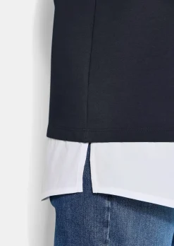 Sweatshirt in 2-in-1-Optik