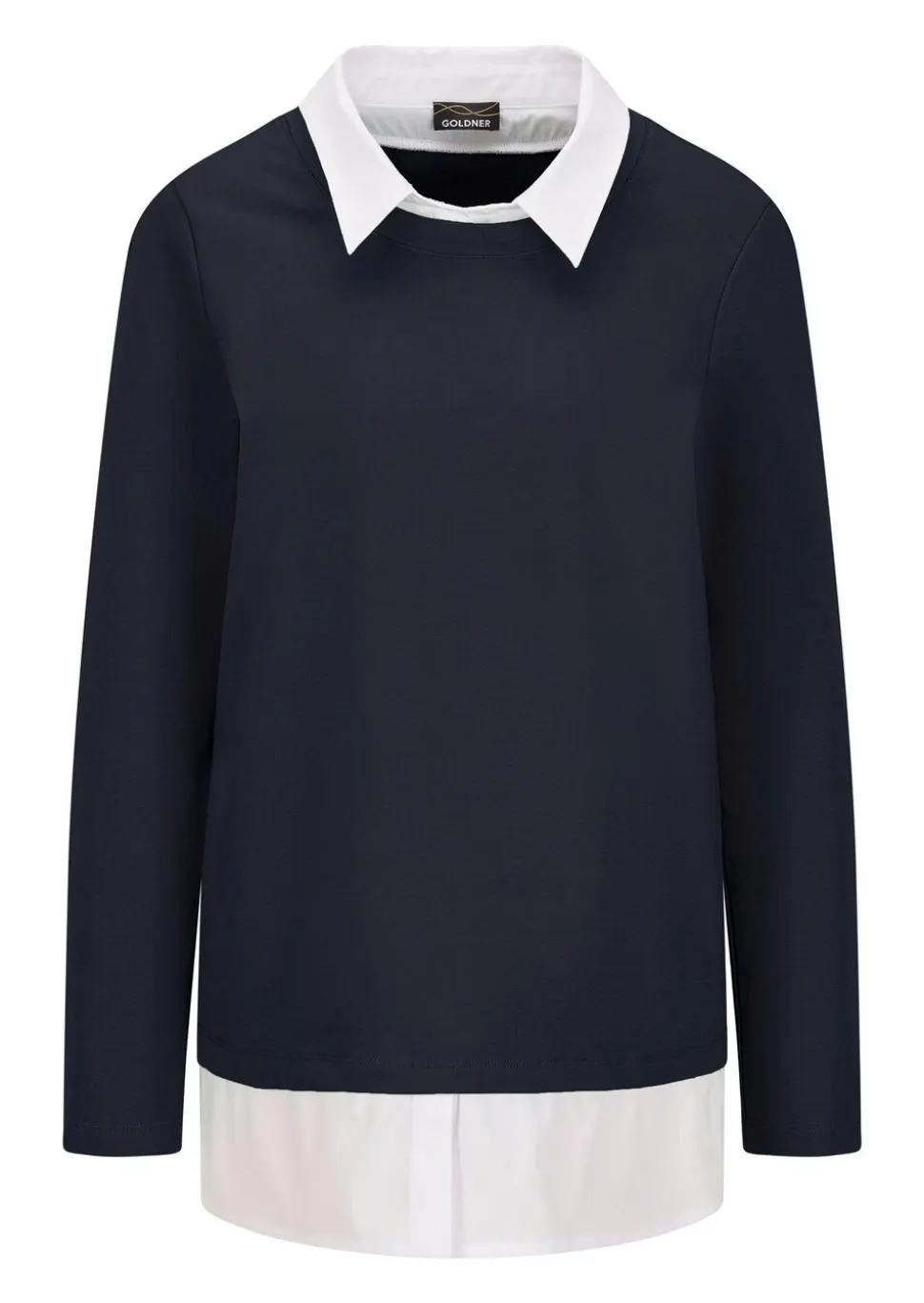 Sweatshirt in 2-in-1-Optik