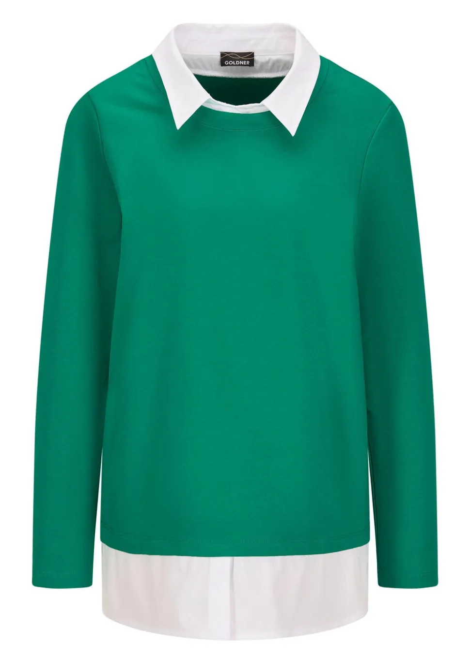 Sweatshirt in 2-in-1-Optik