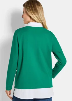 Sweatshirt in 2-in-1-Optik
