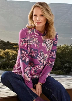 Sweatshirt mit Paisley-Muster