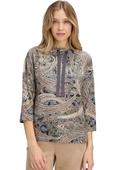 Sweatshirt mit Paisley-Print