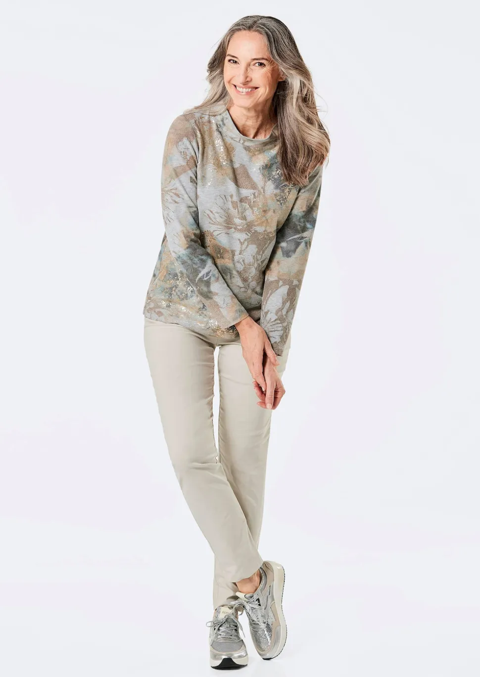 Sweatshirt mit Stehkragen