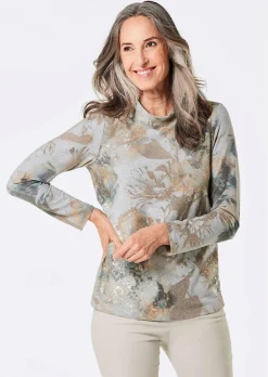 Sweatshirt mit Stehkragen