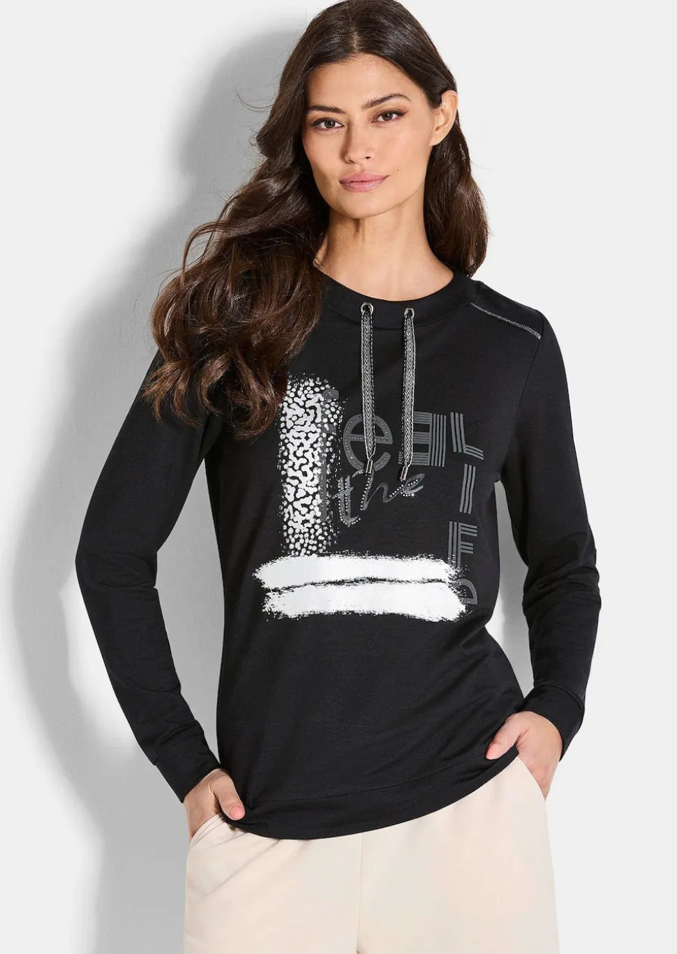 Sweatshirt mit stylischem Frontprint