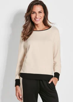 Sweatshirt mit weitem Rundhalsausschnitt