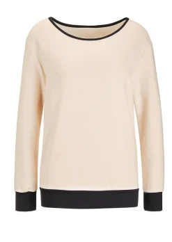 Sweatshirt mit weitem Rundhalsausschnitt