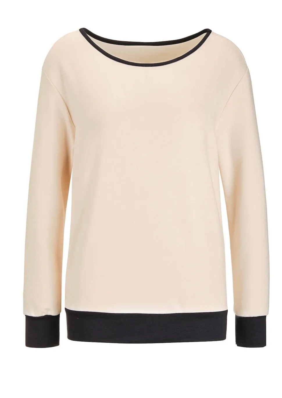 Sweatshirt mit weitem Rundhalsausschnitt