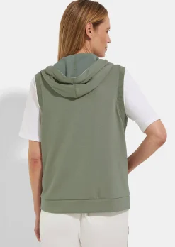 Sweatweste mit Kapuze und Kängurutaschen