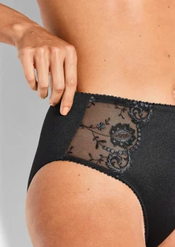 Taillenslip mit Spitzeneinsatz