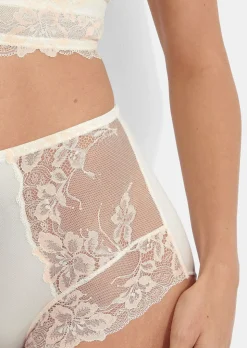 Taillenslip mit Spitzeneinsatz