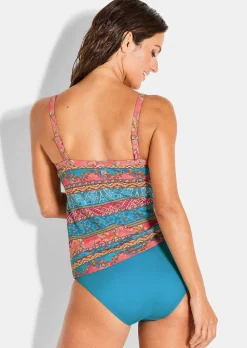 Tankini in femininer Wickel-Optik