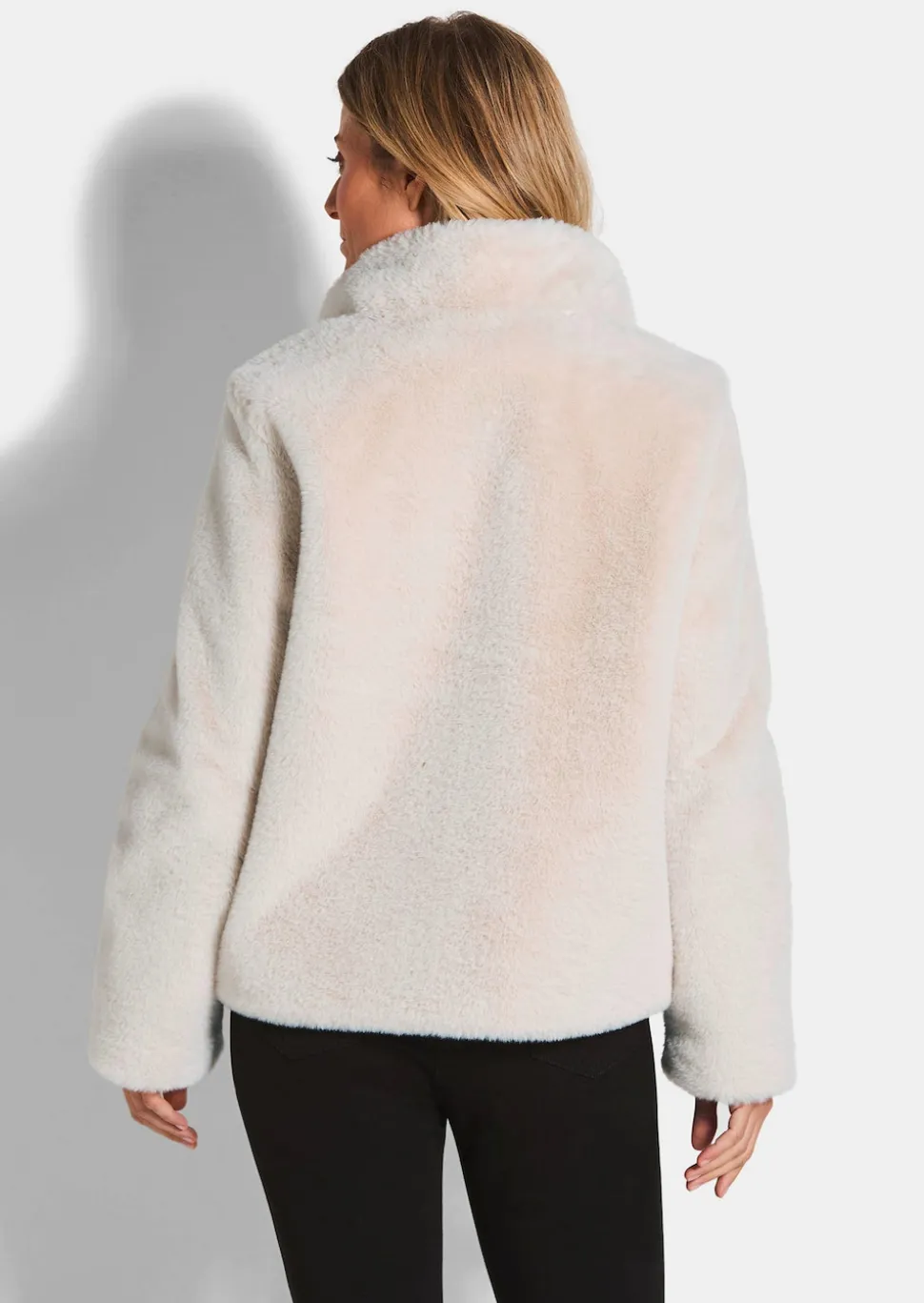 Teddyjacke mit Stehkragen