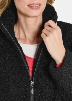 Teddy Jacke mit Stehkragen