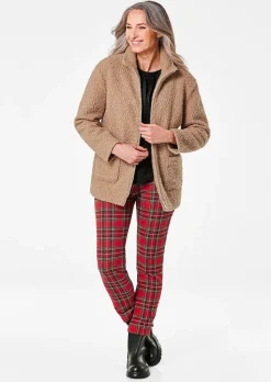Teddy Jacke mit Stehkragen