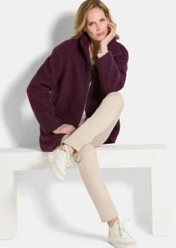 Teddy Jacke mit Stehkragen