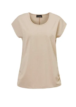 Top mit effektvollem Glanz