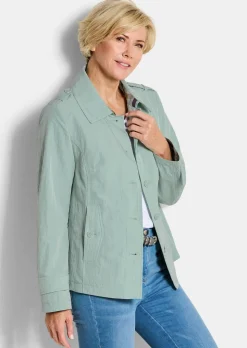 Trench-Jacke in Crash-Optik