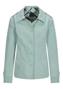 Trench-Jacke in Crash-Optik
