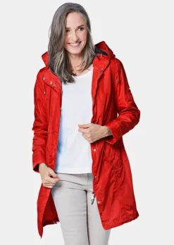 Trendiger leichter Regen Parka aus funktionalem Material