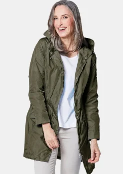 Trendiger leichter Regen Parka aus funktionalem Material
