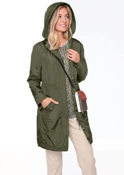 Trendiger leichter Regen Parka aus funktionalem Material