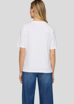 T-Shirt mit Schmetterlingen und Glitzersteinen