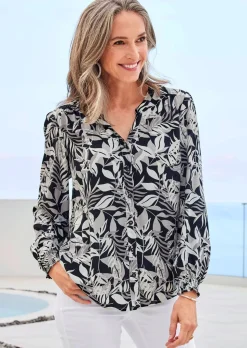 Tunika-Druckbluse