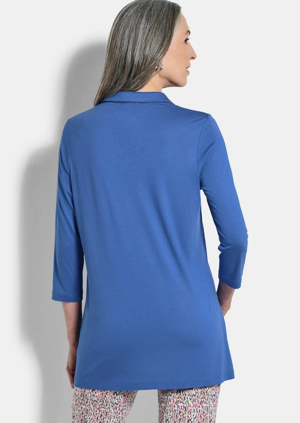Tunikashirt aus Jersey mit Biesen