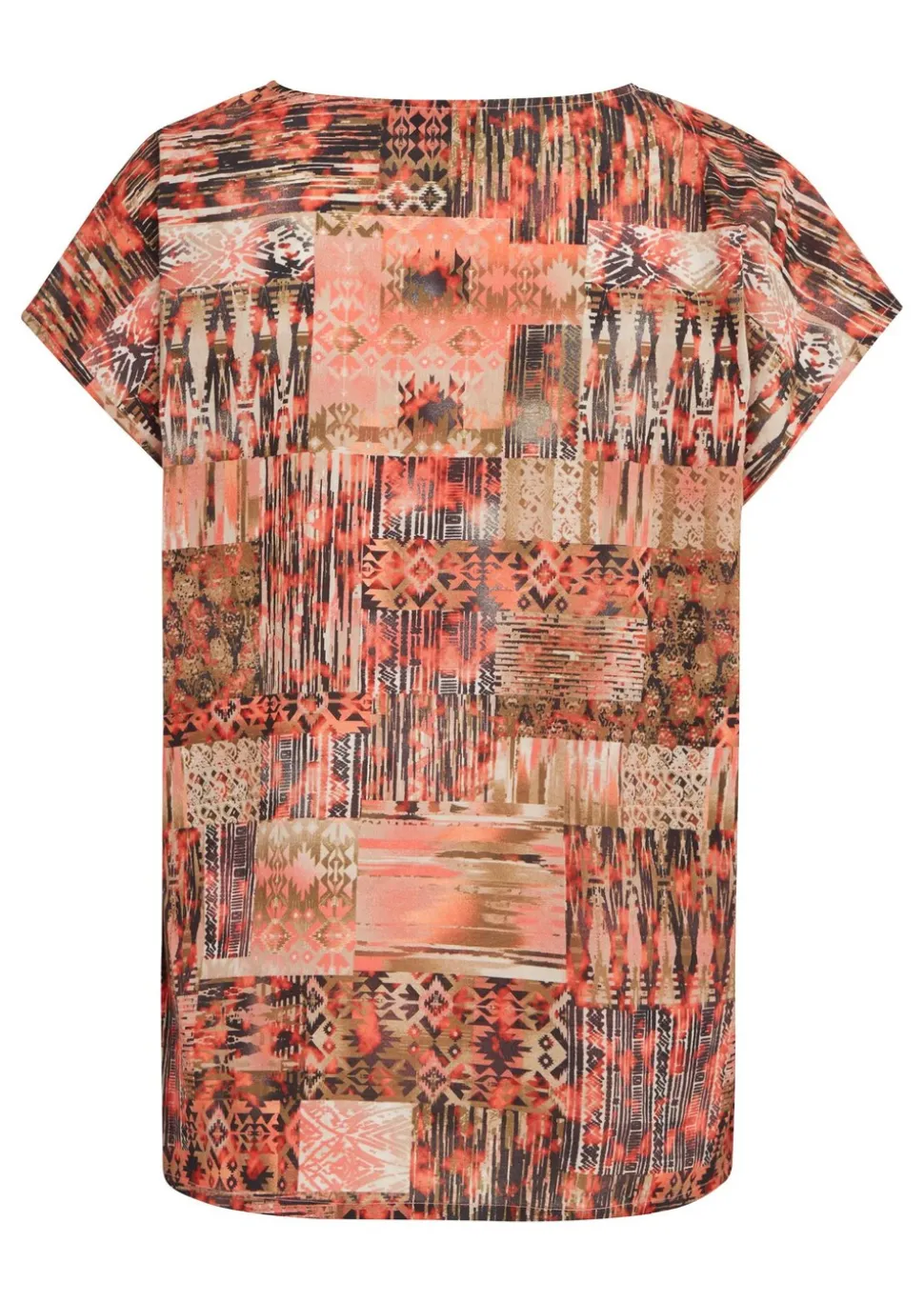 Ultraleichte Druckbluse aus reiner Baumwolle