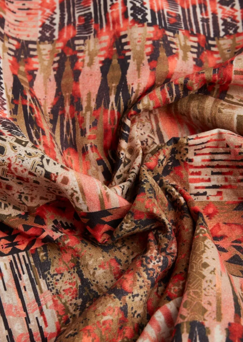 Ultraleichte Druckbluse aus reiner Baumwolle